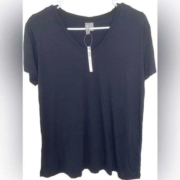 ASOS Maternity v-neck oversized top with tank Nursing ? black, US 2 NWT NEW - Picture 1 of 6